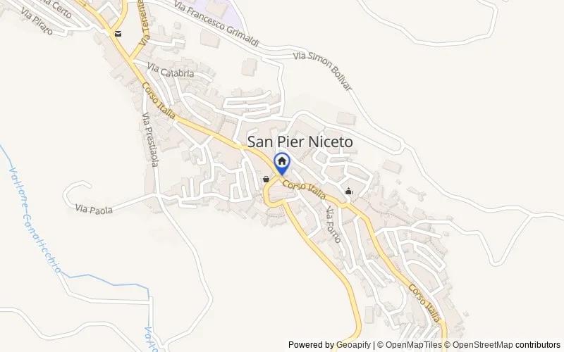 Mapa de la zona: 98045 San Pier Niceto ME, Italia, San Pier Niceto, Messina
