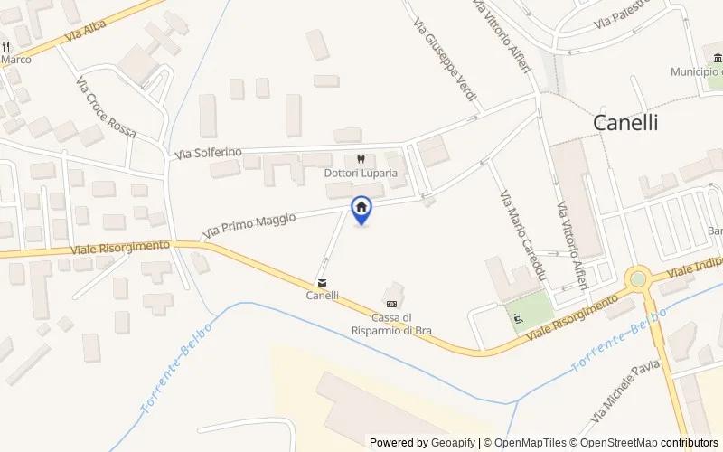 Map of the area: Via I Maggio, 87, 14053 Canelli AT, Italia, Canelli, Asti