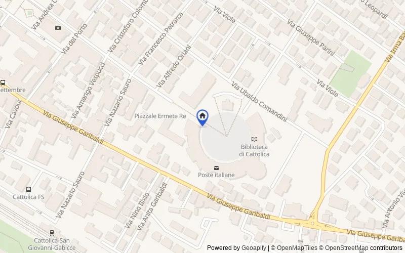 Mappa della zona: P.za della Repubblica, 47841 Cattolica RN, Italia, Cattolica, Rimini