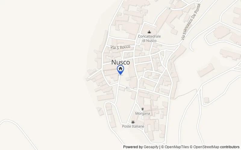 Carte du secteur : Via San Martino, 83051, Nusco, Avellino