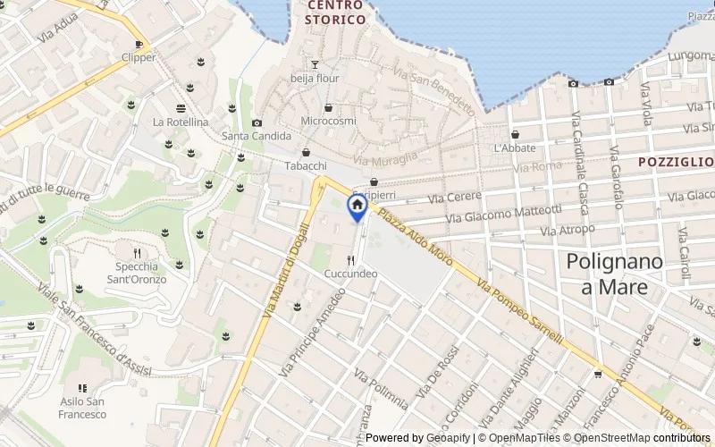 Mappa della zona: Via Principe Amedeo, 2, 70044 Polignano a Mare BA, Italia, Polignano a Mare, Bari