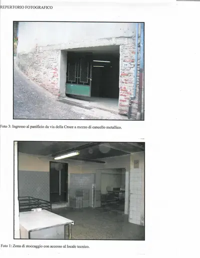 Locale magazzino sito in comune di Mendicino (Cs) alla via della Croce nr. 46, posto al piano sottostrada (seminterrato) di fabbricato di tre piani fuori terra, costituito da vano ingresso di mq. 21,30 circa, ufficio di mq. 11,50 circa, bagno di mq. 7,90 circa e da ampi e diversi locali adibiti ad attività di panificio della superficie complessiva di mq. 563 circa Per condizioni informazioni e  modalità più dettagliate, si invita a prendere visione dell’avviso di vendita disponibile nella