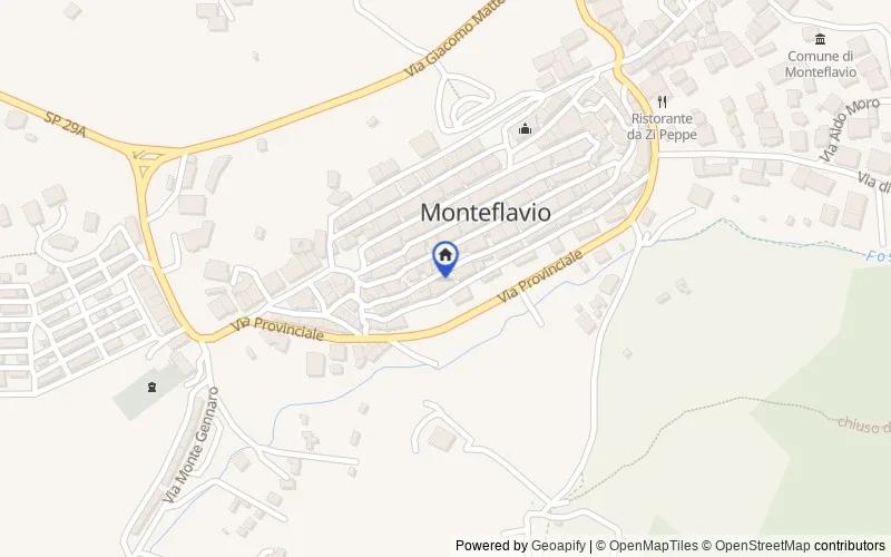 Carte du secteur : Via delle Cantine, 28, 00010 Monteflavio RM, Italia, 00010, Monteflavio, Roma