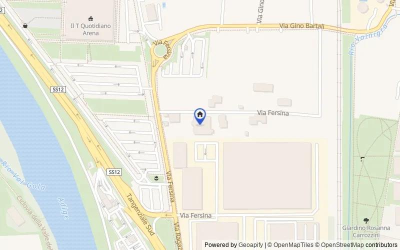 Karte der Umgebung: Via Fersina, 12a, 38123 Trento TN, Italia, 38123, Trento, Trento