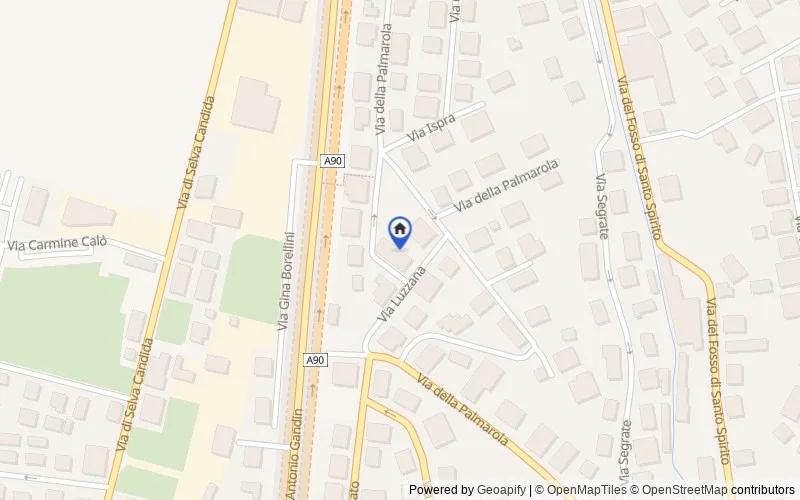 区域地图：Via Brumano, 27, 00135 Roma RM, Italia, 00135, Roma, Roma