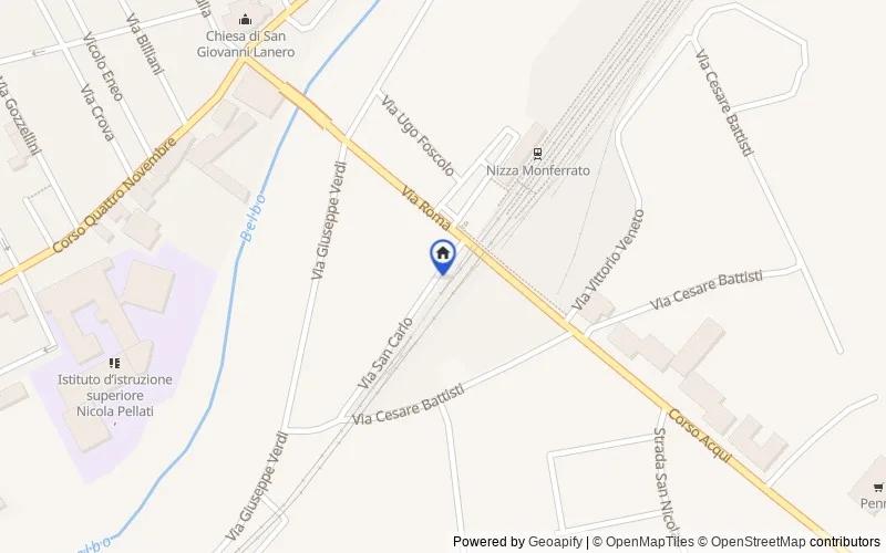 Map of the area: Via S. Carlo, 14049 Nizza Monferrato AT, Italia, Nizza Monferrato, Asti