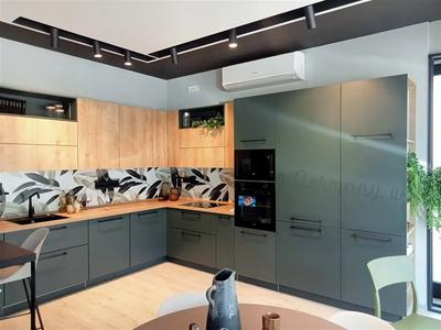 Cucina black green completa di elettrodomestici