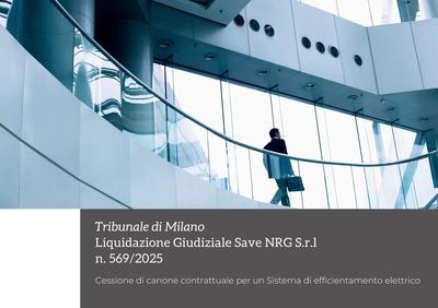 Lotto 2 - Vendita - Cessione di un contratto che ha per oggetto il riconoscimento di un canone per la conduzione di un impianto un sistema di efficientamento elettrico e power quality costituito da apparecchiature elettroniche modulari industriali modello ICOPower ICO 500 TRIO 