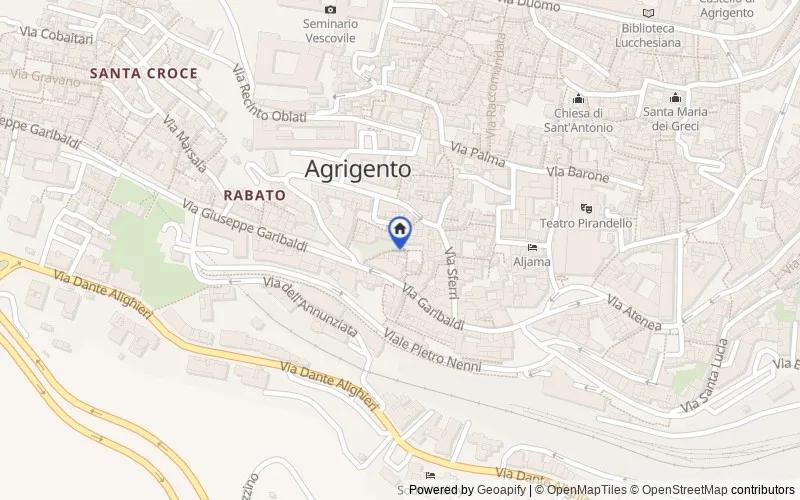Karte der Umgebung: Via Cutaia, 6, 92100 Agrigento AG, Italia, 92100, Agrigento, Agrigento