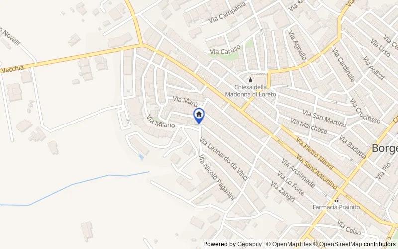 Mappa della zona: Via Luigi Pirandello, 90042 Borgetto PA, Italia, 90042, Borgetto, Palermo