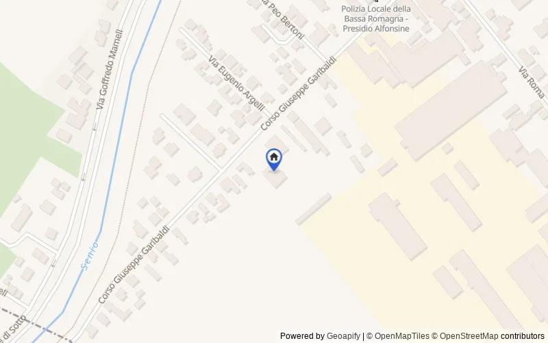 Mappa della zona: Corso Garibaldi 171, 48011, Alfonsine, Ravenna