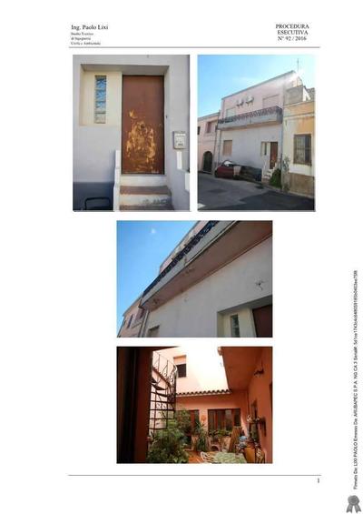 LOTTO UNICO: quota pari a 1/1 del diritto di proprietà sull’immobile sito a  Cagliari – Fraz. Pirri via Monteleone n. 18 ,  identificato al Catasto Fabbricati del predetto Comune alla Sez. Urbana B, F. 6, p.lla 630.,  Cat. A/2, vani 8,5, sup. catastale 244 mq, R.C. € 768,23.