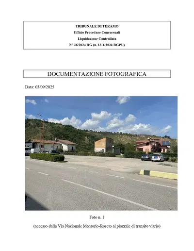 Diritti pari a 1/2 della piena proprietà di un fabbricato di civile abitazione sito in Basciano (TE), via Nazionale n. 150, composto da un piano seminterrato, un piano terra ed un piano primo (questi due ultimi comunicanti tra loro da un vano scala interno) insistente su terreno di natura prevalentemente pianeggiante privo di recinzione, ad eccezione che sul lato est ove è presente la recinzione di un fabbricato confinante.