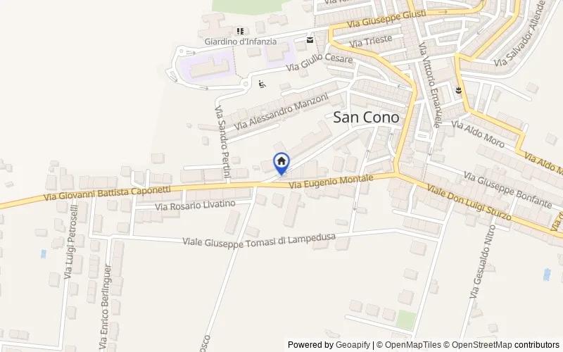 Mappa della zona: Via Giovanni Battista Caponetti, 25, 95040 San Cono CT, Italia, 95040, San Cono, Catania