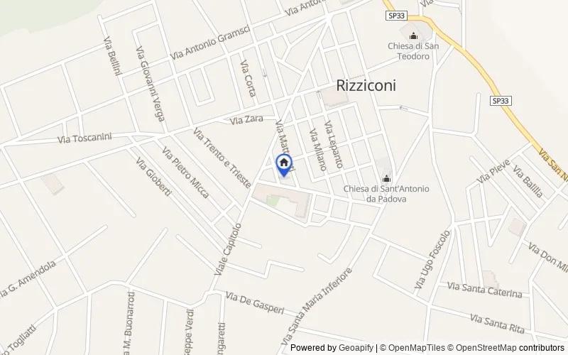 Mappa della zona: Via Maviglia, 2, 89016, Rizziconi, Reggio di Calabria