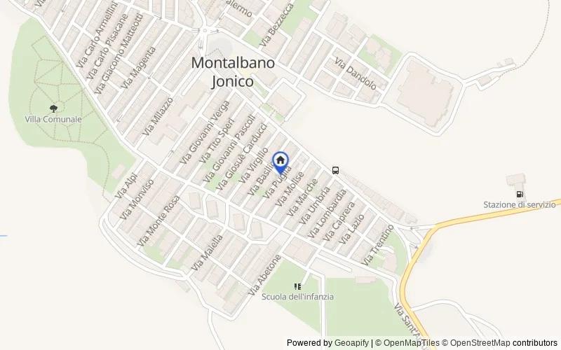 Mappa della zona: VIA KENNEDY, 75025, Montalbano Jonico, Matera