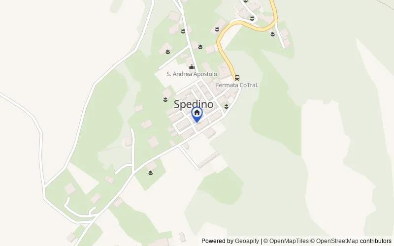 Mappa della zona: Frazione Spedino, via di Sotto, 11, 02021, Borgorose, Rieti
