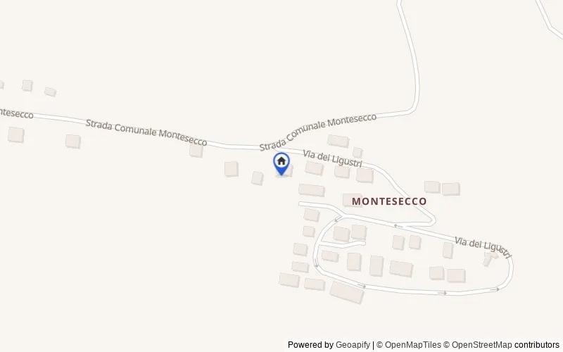 Mappa della zona: Via dei Ligustri, 63066 Montesecco AP, Italia, 63066, Grottammare, Ascoli Piceno