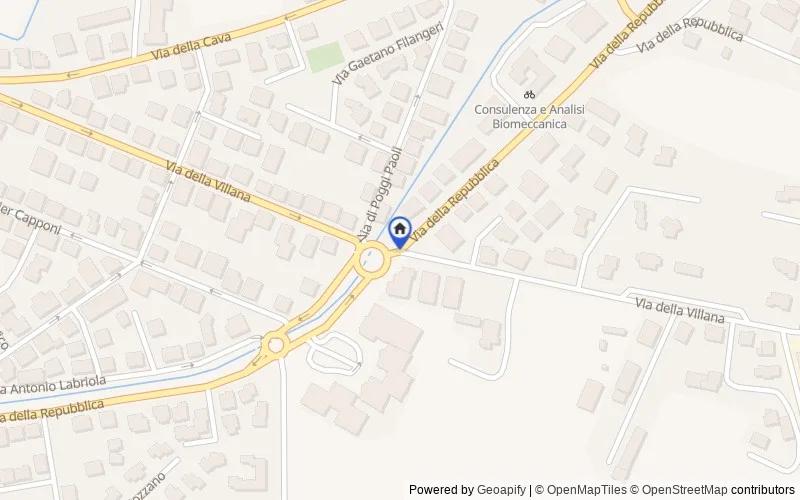区域地图：Via della Villana, 57016 Rosignano Solvay-Castiglioncello LI, Italia, Rosignano Marittimo, Livorno