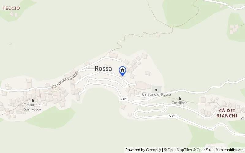 Mappa della zona: rossa, 13020, Rossa, Vercelli