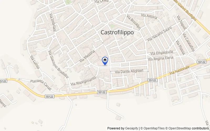 Mappa della zona: Contrada Roccacampana, Contrada Roccacampana, 92020, Castrofilippo, Agrigento