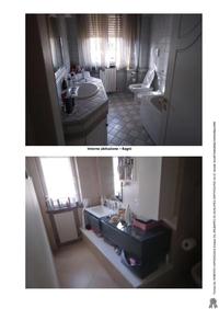 Villino unifamiliare su unico livello sito in via E. Maiorana 35, Avezzano costituito da piano rialzato: pranzo-soggiorno, cucina, 3 camere e 2 bagni; piano seminterrato adibito a grottino con pranzo soggiorno, angolo cottura, 2 camere, bagno e locale tecnico, consistenza 8 vani, sup. catastale mq. 159, piano T-S1 (abitazione-cantine), piano S1 (garage), consistenza mq. 46, sup. catastale mq. 55, Esterno: porticato, legnaia, tettoia e corte esclusiva di pertinenza sup. di circa 725 mq 