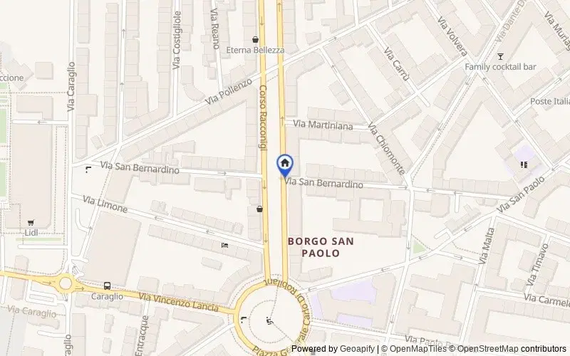 Mappa della zona: Via S. Bernardino, 10141 Torino TO, Italia, 10141, Torino, Torino