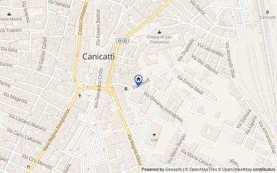 Mappa della zona: Via Menfi, 92024 Canicattì AG, Italia, Canicattì, Agrigento