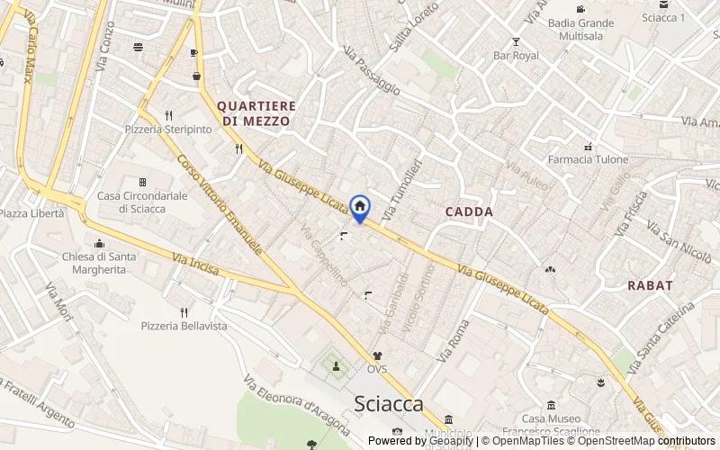 Karte der Umgebung: c/da Nadorello, 92019, Sciacca, Agrigento