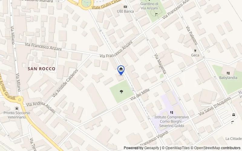 区域地图：Via Leone Leoni, 18, 22100 Como CO, Italia, 22100, Como, Como