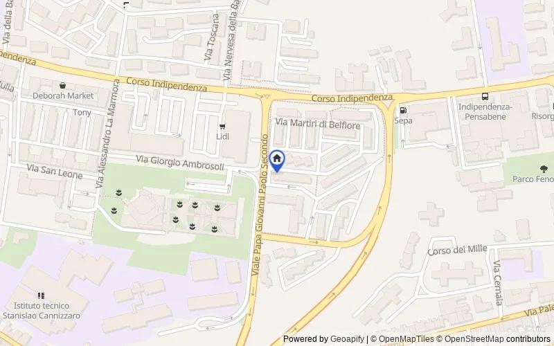 Mappa della zona: Via Generale La Masa, 2, interno 17, 95122, Catania, Catania