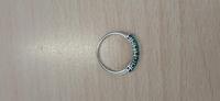 - ANELLO IN ORO BIANCO 750 CON 7 SMERALDI GR. 2.30 -LE...