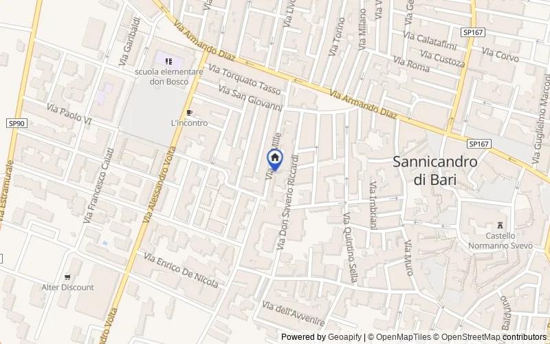 Mappa della zona: Via dei Mille, 27, 70028 Sannicandro di Bari BA, Italia, 70028, Sannicandro di Bari, Bari