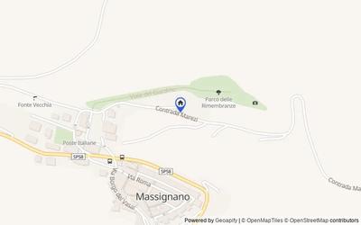 Mappa della zona: Contrada Marezi, 60, 63061 Massignano AP, Italia, 63061, Massignano, Ascoli Piceno