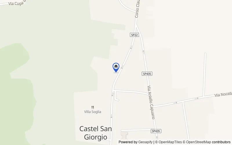 Mappa della zona: Corso Caludio, 33-37, Castel San Giorgio, Salerno