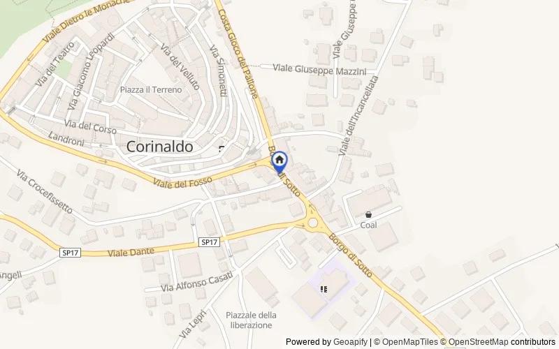 Mapa de la zona: 60013 Corinaldo AN, Italia, 60013, Corinaldo, Ancona