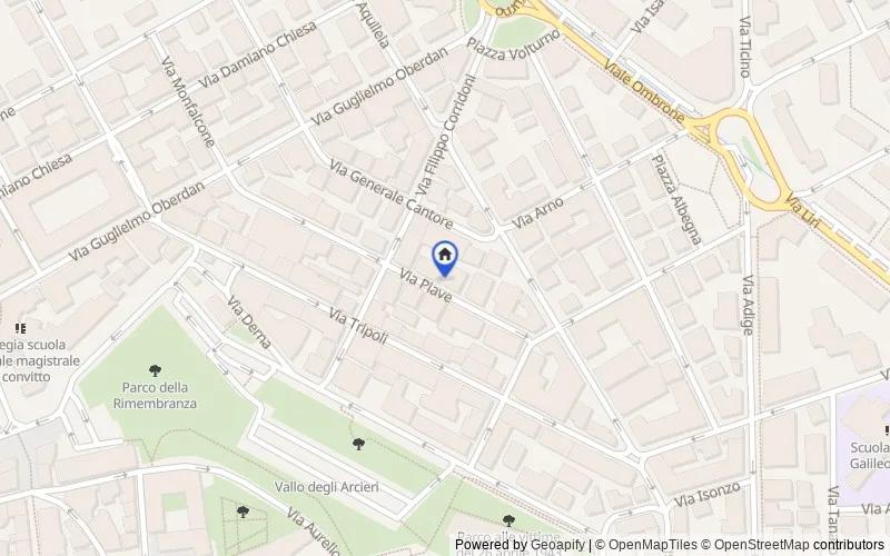 Map of the area: Via Piave, 46, 58100 Grosseto GR, Italia, 58100, Grosseto, Grosseto