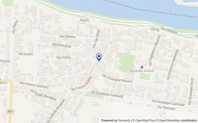 Map of the area: Via C.Battisti, 44020, Goro, Ferrara