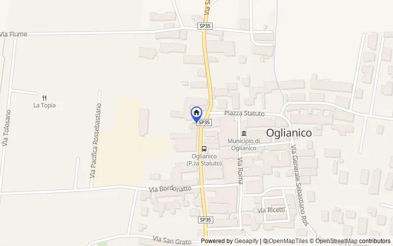 Map of the area: Corso Vittorio Emanuele, 2, 10080 Oglianico TO, Italia, Oglianico, Torino