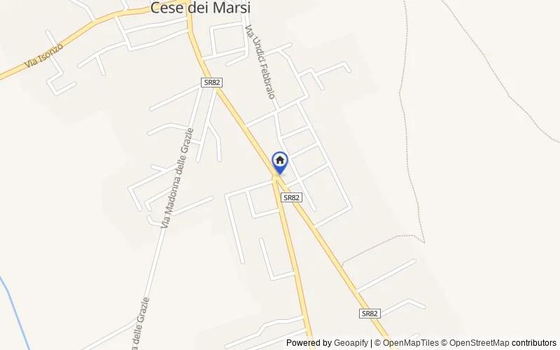 区域地图：Via Paolo Marso, 71, 67051 Cese AQ, Italia, 67051, Avezzano, L'Aquila