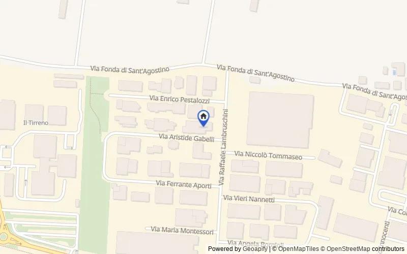 Map of the area: Via Aristide Gabelli, 30, 51100 Pistoia PT, Italia, Pistoia, Pistoia
