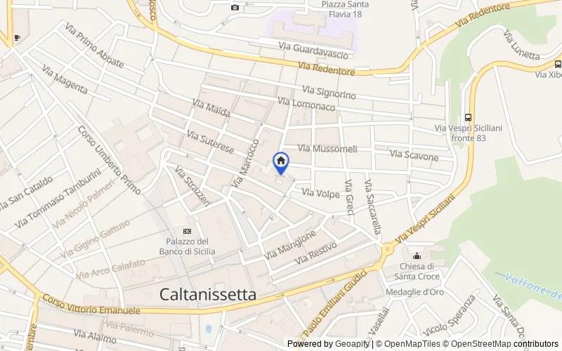 Carte du secteur : Via San Calogero, 15, 93100 Caltanissetta CL, Italia, Caltanissetta, Caltanissetta