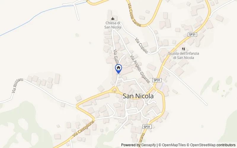 Carte du secteur : Via Galileo Galilei, 10, 67049 San Nicola AQ, Italia, Tornimparte, L'Aquila