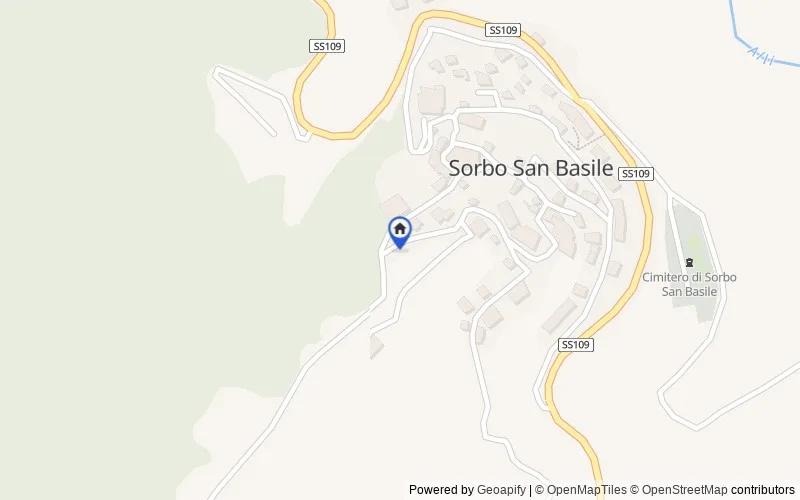 Mapa de la zona: Contrada Difisula, 88050, Sorbo San Basile, Catanzaro