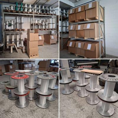 Scaffalatura pesante composta da 5 spalle misure 90xh345cm e n.12 traverse...