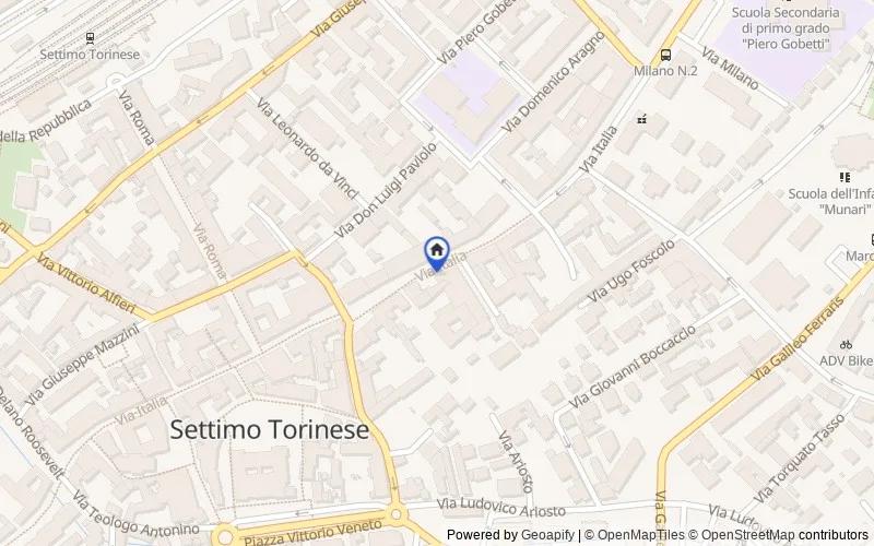 Mappa della zona: SETTIMO TORINESE, 10036, Settimo Torinese, Torino