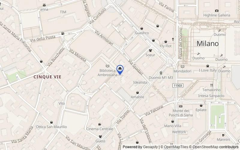 Carte du secteur : Piazza Pio XI, 5, 20123 Milano MI, Italia, Milano, Milano