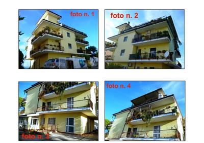 Abitazione (porzione di piano mansardato) di sup. comm. 93,49 mq; sup. catast. tot. mq 89,00 (escluse aree scoperte mq 83); al piano 3. Composta da vano cucina-soggiorno, 2 vani letto, bagno e balconi coperti. Stato conservativo pessimo: gravi infiltrazioni richiedono rifacimento manto di copertura dell’intero fabbricato (costo stimato ca. Euro 68.000,00 da ripartire pro quota). Da regolarizzare catastalmente circa Euro 800,00 per diverse altezze libere e posizione tramezzi. L’immobile è occupato.