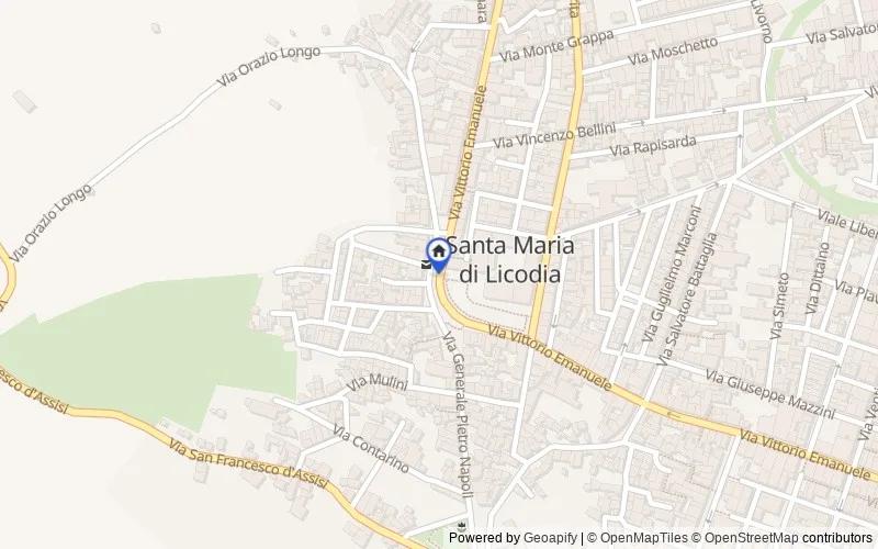 Karte der Umgebung: SP85, 95038 Santa Maria di Licodia CT, Italia, 95038, Santa Maria di Licodia, Catania