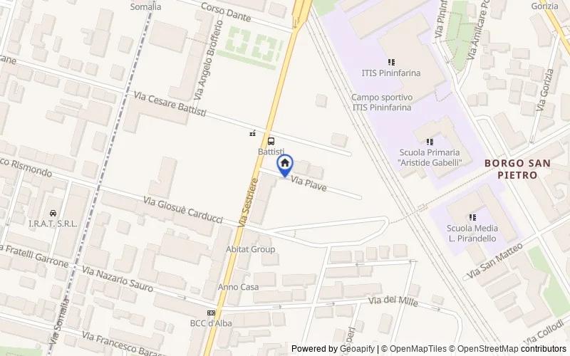 Mappa della zona: Via Piave, 1, 10024 Moncalieri TO, Italia, 10024, Moncalieri, Torino